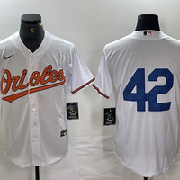 Men's Baltimore Orioles #42 White 2024 Jackie Robinson Day Home Limited Jersey1