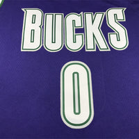 Men's Milwaukee Bucks Damian Lillard #0 Purple Swingman Jersey1 - Classic Edition