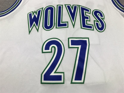 Men's Minnesota Timberwolves Rudy Gobert #27 White Swingman Player Jersey1