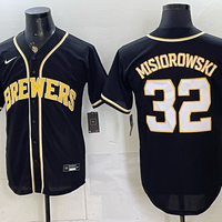 Men's Milwaukee Brewers Jacob Misiorowski #32 Black Limited Player Jersey