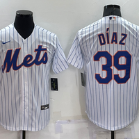 Men's New York Mets Edwin Diaz #39 White Replica Baseball Jersey1