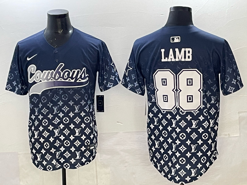 CeeDee Lamb #88 Dallas Cowboys Navy Team Game Player Jersey - JerseysFreak