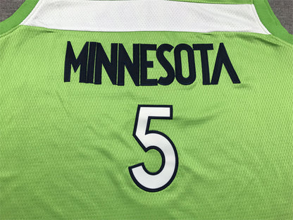 Men's Minnesota Timberwolves Anthony Edwards #5 Green Swingman Jersey1