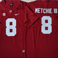 Men's Alabama Crimson Tide John Metchie III #8 Crimson Player Game Jersey