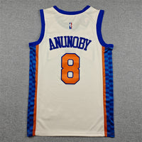 Men's New York Knicks OG Anunoby #8 Cream 2025/26 Swingman Jersey - City Edition