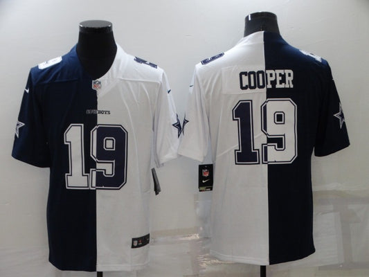 Men's Dallas Cowboys Amari Cooper #19 Navy/White Game Jersey1