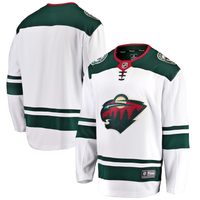 Men's Minnesota Wild White Breakaway Away Blank Jersey1