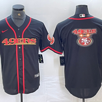 Men's San Francisco 49ers Black Joint Edition Game Jersey1