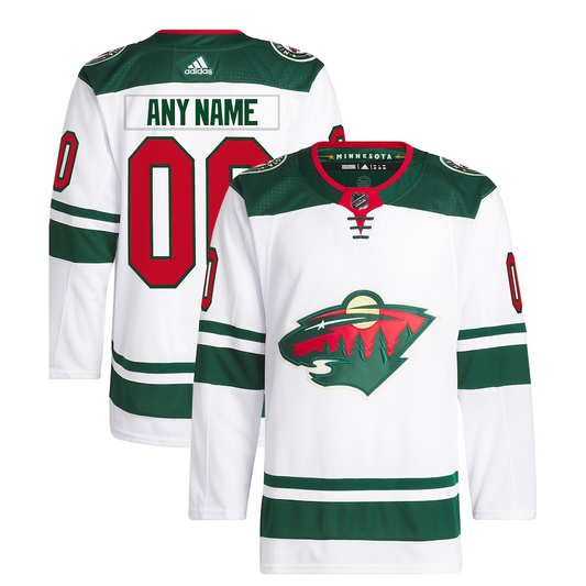 Men's Minnesota Wild White Away Primegreen Authentic Custom Jersey1