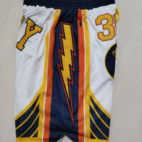 Men's Golden State Warriors Pocket White Basketball Shorts1