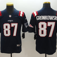 Men's New England Patriots Rob Gronkowski #87 Navy Game Player Jersey1