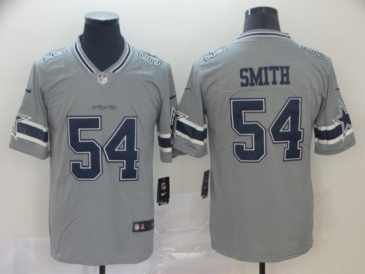 Men's Dallas Cowboys Jaylon Smith #54 Gray Inverted Legend Jersey1