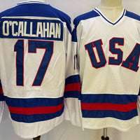 Men's USA Hockey Jack O'Callahan #17 White Player Jersey