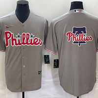 Men's Philadelphia Phillies Gray Replica Team Jersey1