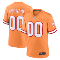 Tampa Bay Buccaneers Orange Throwback Custom Jersey