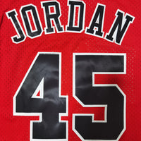 Men's Chicago Bulls Michael Jordan #45 NBA Red Mitchell&Ness Swingman Jersey1
