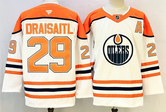 Men's Edmonton Oilers Leon Draisaitl #29 Fanatics White Player Jersey