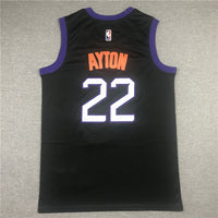 Men's Phoenix Suns DeAndre Ayton #22 NBA Black Replica Jersey1 - City Edition