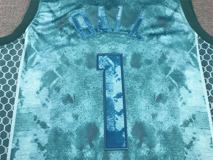 Men's Charlotte Hornets LaMelo Ball #1 Teal Select Series Swingman jersey1
