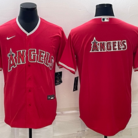 Men's Los Angeles Angels Red Alternate Replica Player Jersey1