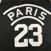 Men's Paris Saint Germain Jordan #23 Black Basketball Jersey