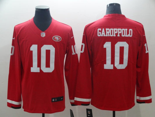 Men's San Francisco 49ers Jimmy Garoppolo #10 Red Player Game Jersey1
