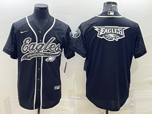 Men's Philadelphia Eagles Black RFLCTV Limited Jersey1