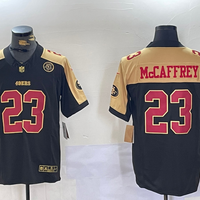 Men's San Francisco 49ers Christian McCaffrey #23 Black Retired Team Player Game Jersey1