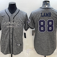 Men's Dallas Cowboys CeeDee Lamb #88 Gray Player Jersey1 Joint Edition