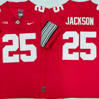 Men's Ohio State Buckeyes Bo Jackson #25 Red Player Jersey