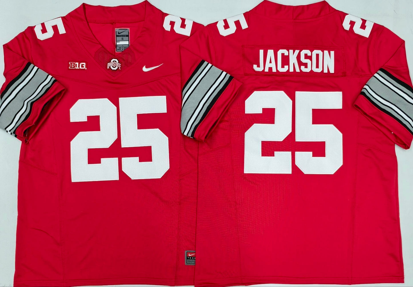 Men's Ohio State Buckeyes Bo Jackson #25 Red Player Jersey