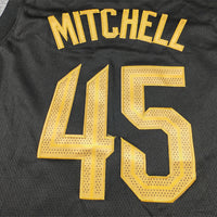 Men's Cleveland Cavaliers Donovan Mitchell #45 Black Swingman Jersey1 - Statement Edition
