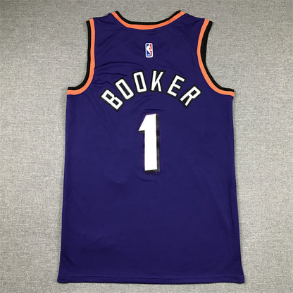 Men's Phoenix Suns Devin Booker #1 Purple 2022/23 Swingman Jersey1 - Classic Edition