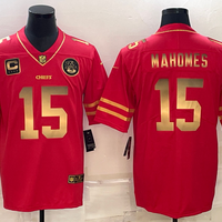 Men's Kansas City Chiefs Patrick Mahomes #15 Red Player Game Jersey1