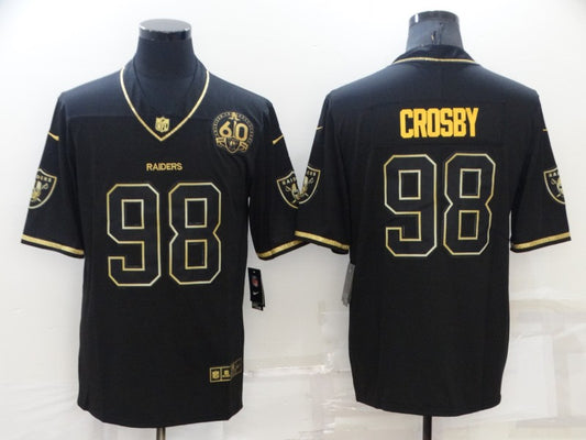Men's Las Vegas Raiders Maxx Crosby #98 Black Authentic Game Jersey1