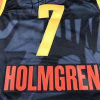 Men's Oklahoma City Thunder Chet Holmgren #7 Black 2023/24 Swingman Jersey1 - City Edition
