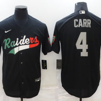Men's Las Vegas Raiders Derek Carr #4 Black Team Game Jersey1 Joint Edition