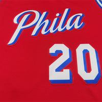 Men's Philadelphia 76ers Jared McCain #20 Red Swingman Jersey1 - Statement Edition