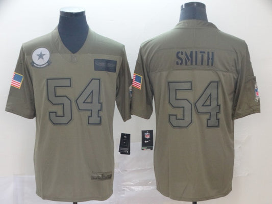 Men's Dallas Cowboys Jaylon Smith #54 Brown Game Jersey1