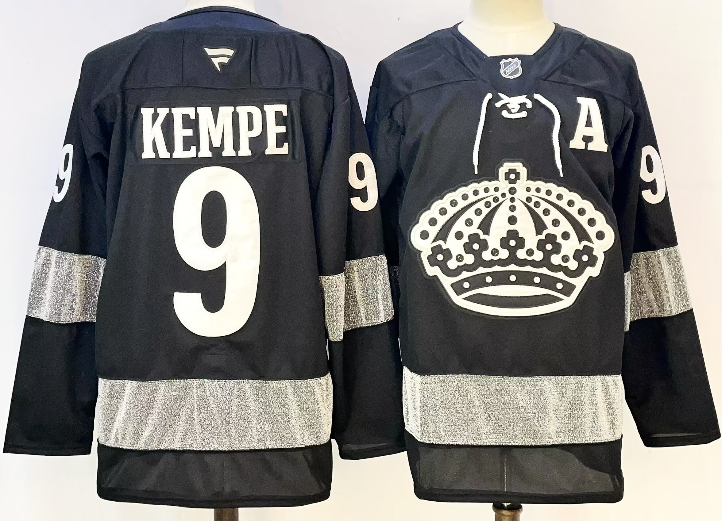 Men's Los Angeles Kings Adrian Kempe #9 Black Breakaway Player Jersey