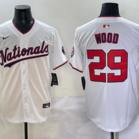 Men's Washington Nationals James Wood #29 White Home Replica Player Jersey