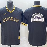 Men's Colorado Rockies Black Replica Team Jersey1