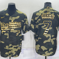 Men's Los Angeles Dodgers Julio Urias #7 Camouflage Replica Baseball Jersey1