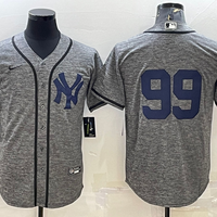 Men's New York Yankees Aaron Judge #99 Gray Replica Team Name Jersey1