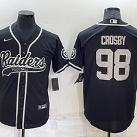 Men's Las Vegas Raiders Maxx Crosby #98 Black Game Jersey1 Joint Edition