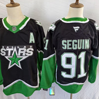 Men's Dallas Stars Tyler Seguin #91 Fanatics Black Premium Player Jersey