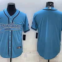 Men's Carolina Panthers Blue Blank Jersey1