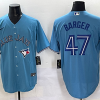 Men's Toronto Blue Jays1 Addison Barger #47 Powder Blue Replica Player Jersey