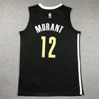 Men's Memphis Grizzlies Ja Morant #12 Black 2023/24 Swingman Jersey1 - City Edition