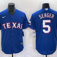Men's Texas Rangers Corey Seager #5 Blue Replica Baseball Jersey1
